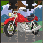 Puzzle de Motos pour enfants