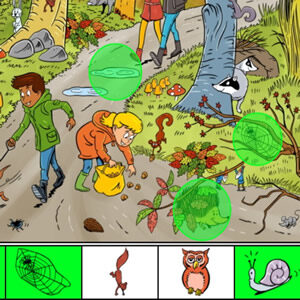 jeu de recherche visuelle automne pour enfants