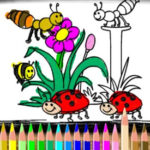 Coloriage de printemps