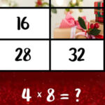 Table de Multiplication de 4 de Noël