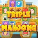 Triple Mahjong avec Aliments